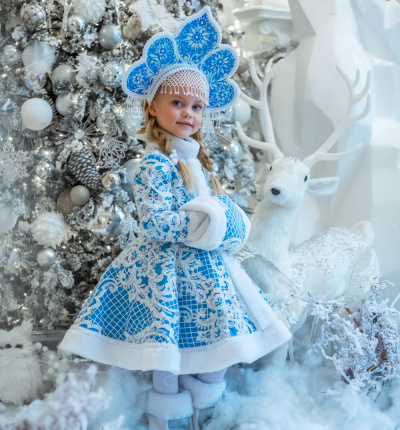 Costume of Snow maiden with kokoshnik №11