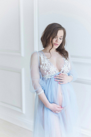 Boudoir tulle dress Blue morning фото 2