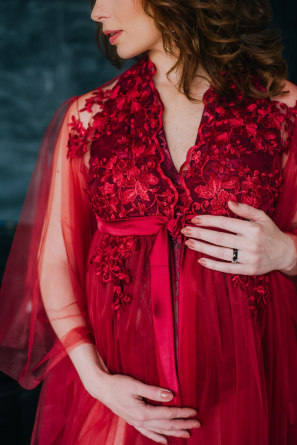 Boudoir tulle dress Red фото 3