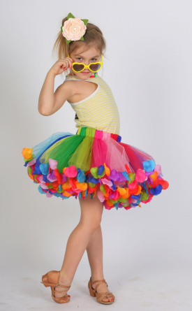 Tutu skirt with Rose's petals фото 1