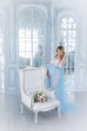 Boudoir tulle dress Blue morning фото 3