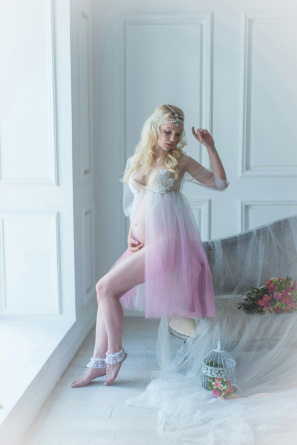 Boudoir tulle dress Pink Ombre фото 1