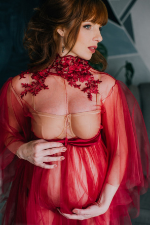 Boudoir tulle dress Red фото 4